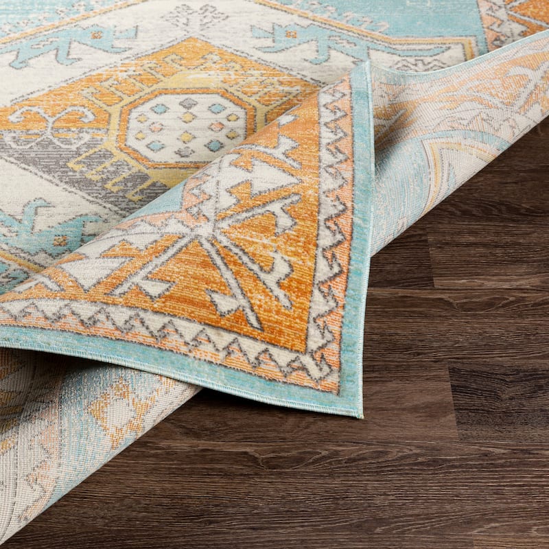 Livabliss Tedros Indoor/ Outdoor Tribal Area Rug