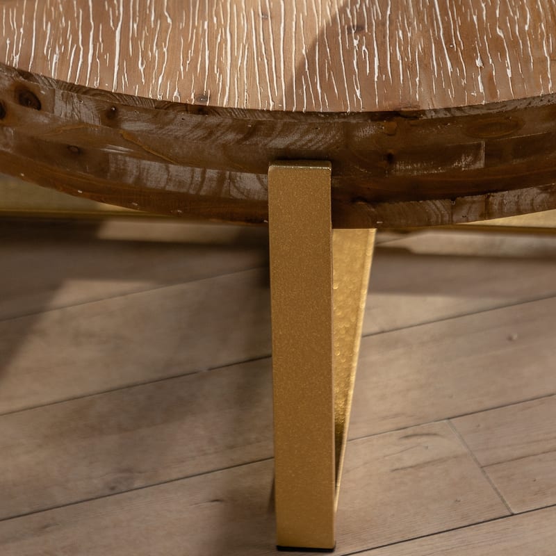Modern Retro Splicing Round Coffee Table