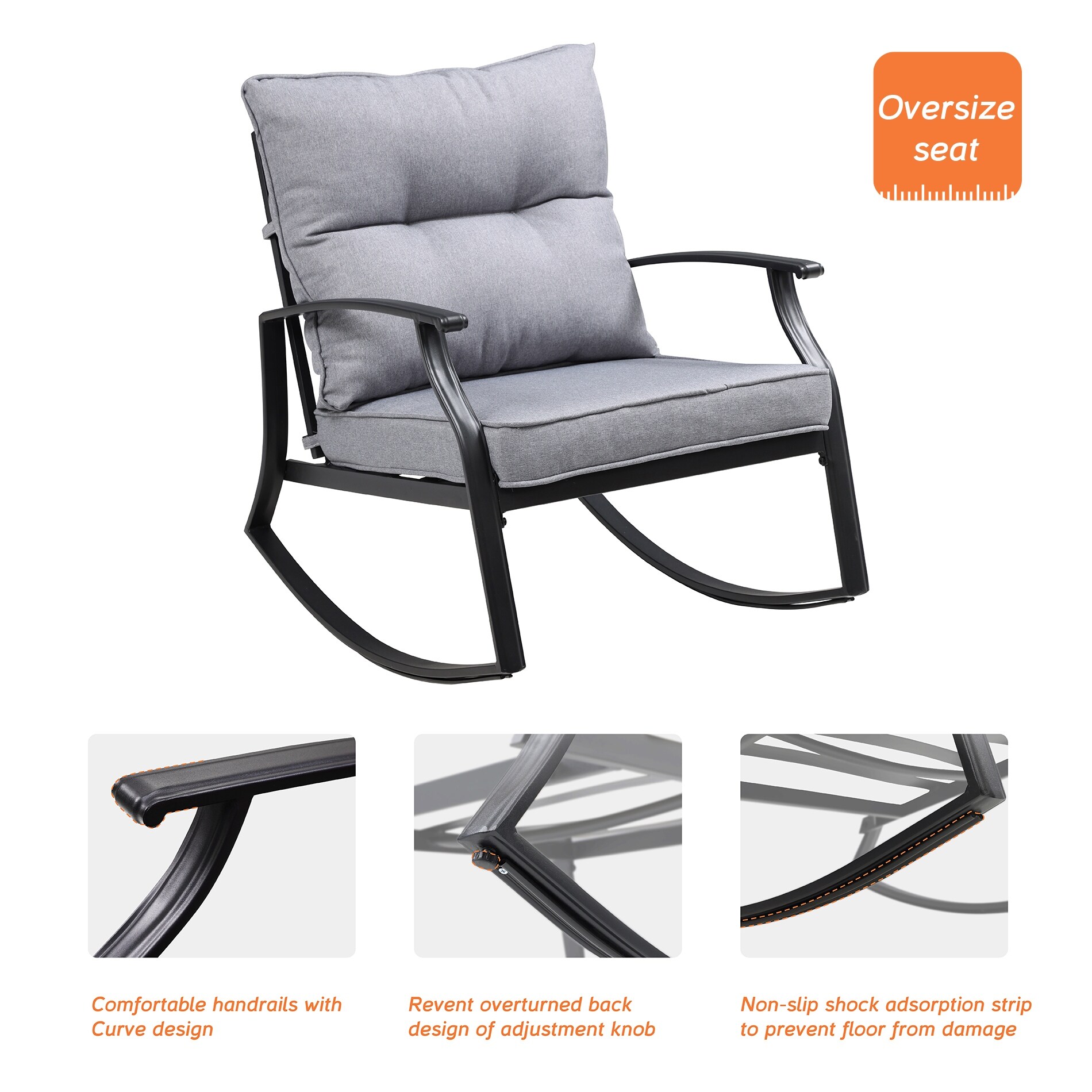 Mainstays asher hotsell springs rocker set