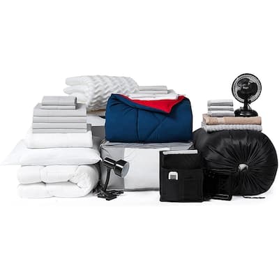 Fully-Loaded - Twin XL Dorm Bedding & Essentials Package