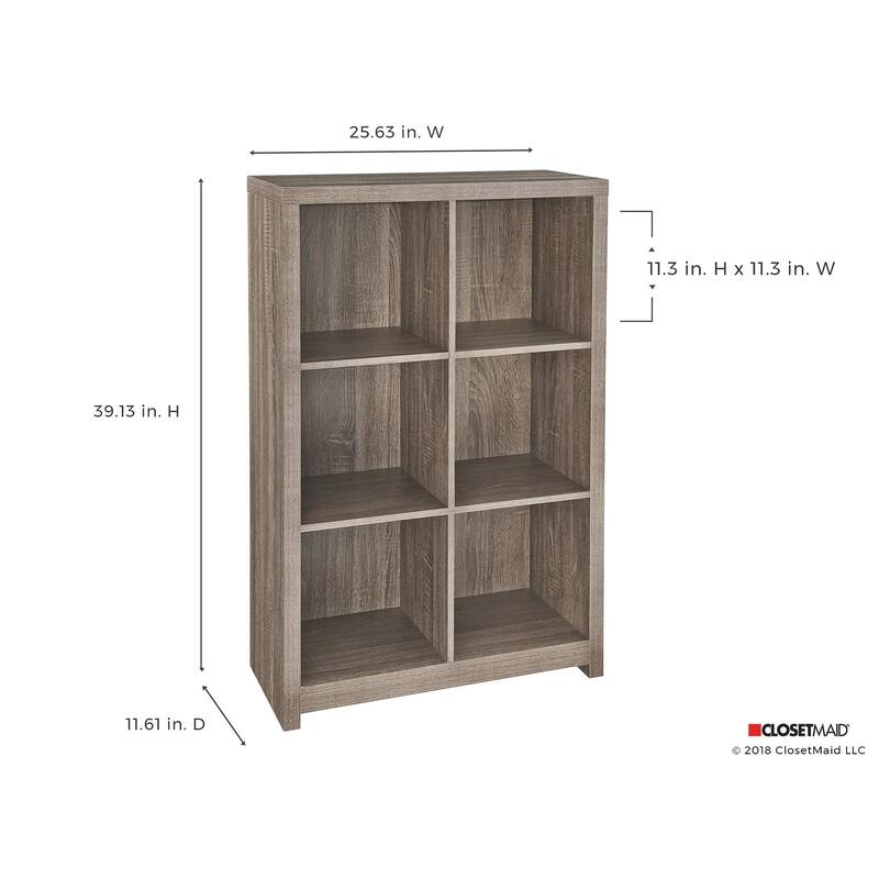 ClosetMaid Brown Cubeicals Premium 6-cube Organizer