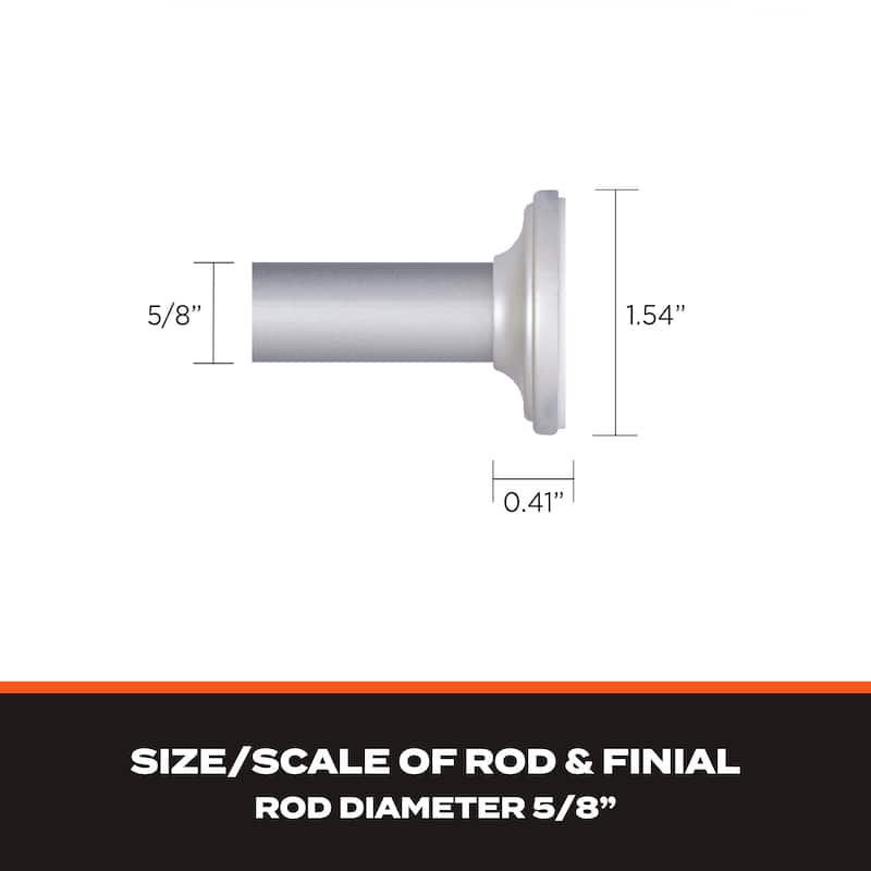 Sun Zero 5/8" Room Darkening Tension Rod - 28-60