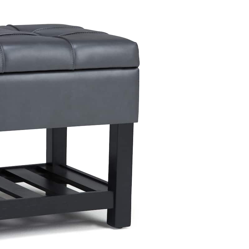 WYNDENHALL Wyatt 44 inch Wide Transitional Rectangle Ottoman Bench - 43"x 17"x 18.5"
