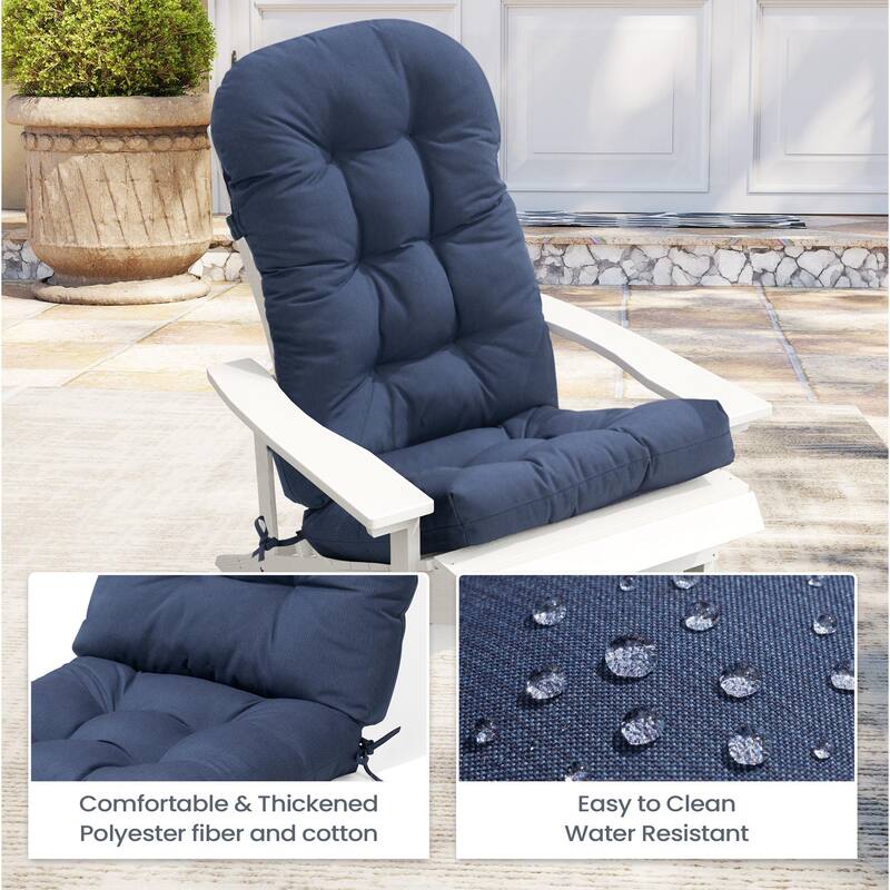 Outdoor Adirondack Chair Cushion Rocking Chair Cushions Thickened Patio Chair Pad with Sunbrella