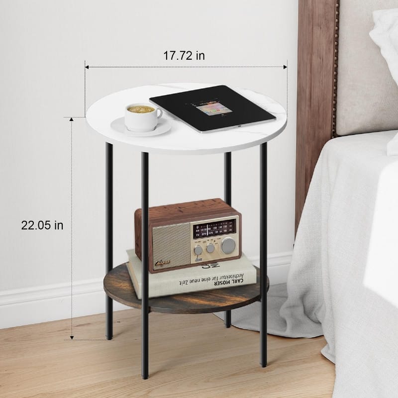 C Shaped End Table