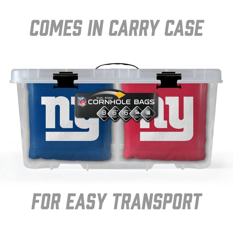 New York Giants NFL Dual Sided Pro Stop & Slide Cornhole Bags