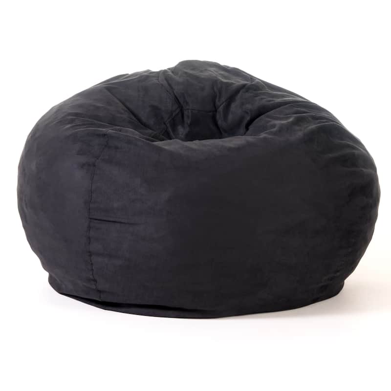 Madison Faux Suede 5-foot Beanbag Chair by Christopher Knight Home