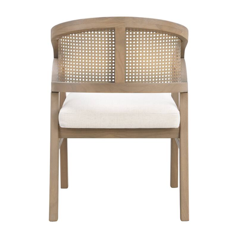 Christopher Knight Home - Lucinda Rubberwood Frame with Rattan Back 7 Piece Dining Set