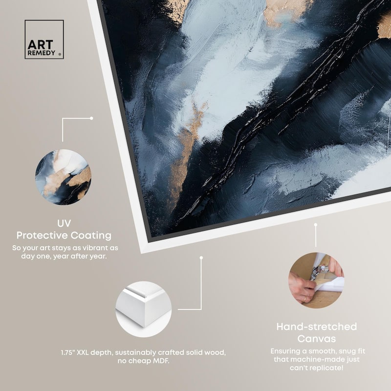 Golden Spark I Canvas by Art Remedy