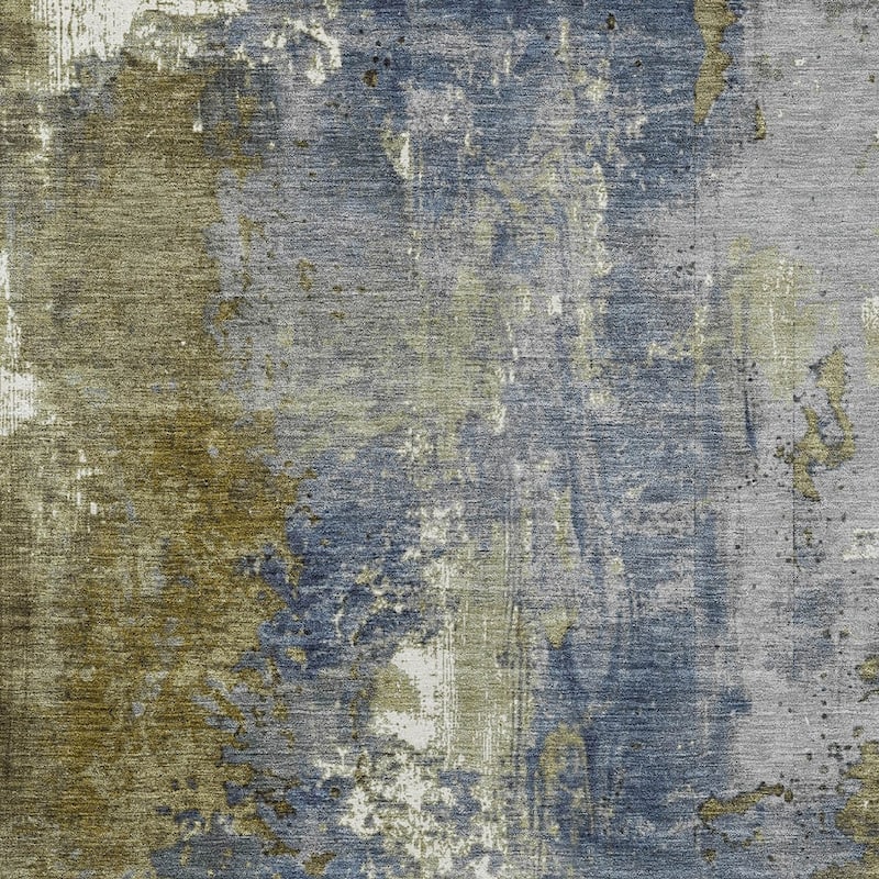 HomeRoots Abstract Transitional Rectangle Outdoor Rug