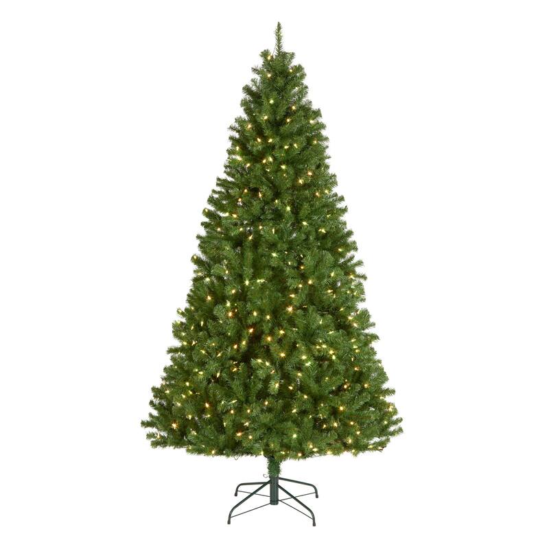 National Tree Company 7.5 ft Pre-Lit North Valley Spruce Artificial Christmas Tree with 560 Multifunction LED Lights - 7.5 Foot