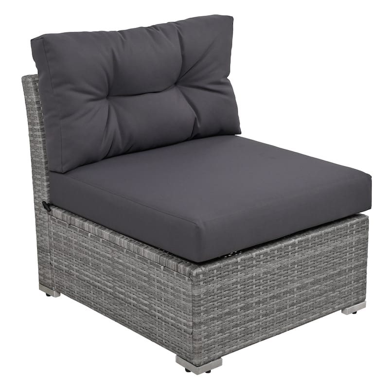 Patio Furniture Set Outdoor Furniture Daybed Rattan Sectional Furniture Set Patio Seating Group With Cushions and Center Table