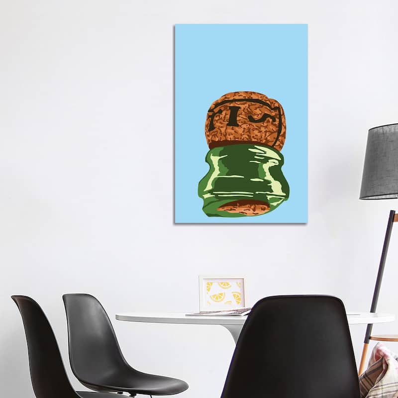 iCanvas "Sabrage Champagne Cork" by Jaymie Metz Canvas Print - 40x26x1.5