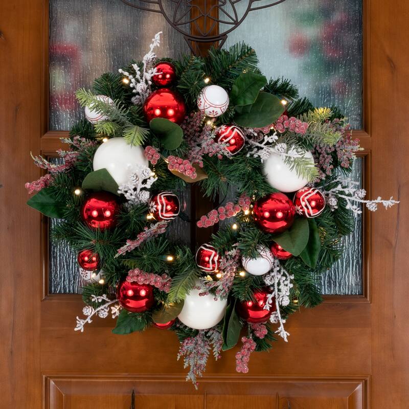 Village Lighting 24 in. Wreath - Nordic