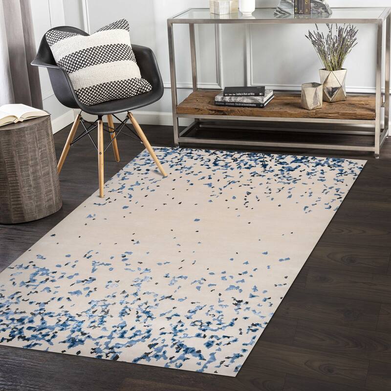 Overton Handmade Modern Contemporary Abstract Area Rug - 5'x8'
