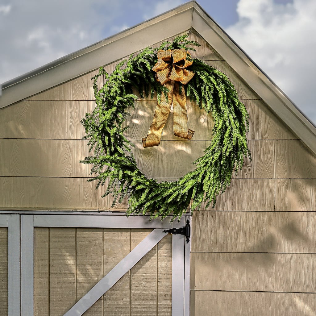 36" Real Touch Forest Norfollk Pine Wreath