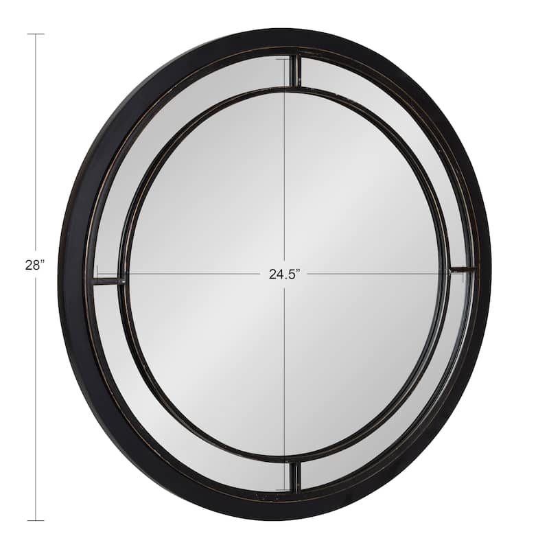 Kate and Laurel Audubon Round Framed Wall Mirror