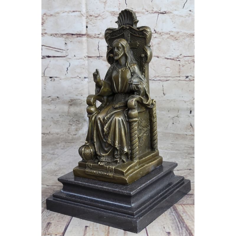 Valli Jesus Of Nazareth Christ Christianity Bronze Marble Sculpture Statue Decor