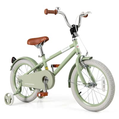 Costway 16" Kids Bike with Adjustable Saddle Handlebar Removable