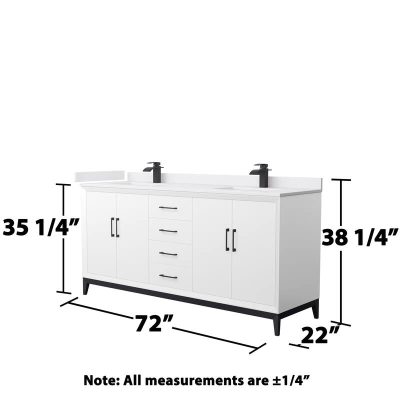Wyndham Collection WCH818172D-VCA-UNSMXX Amici 72" Free Standing
