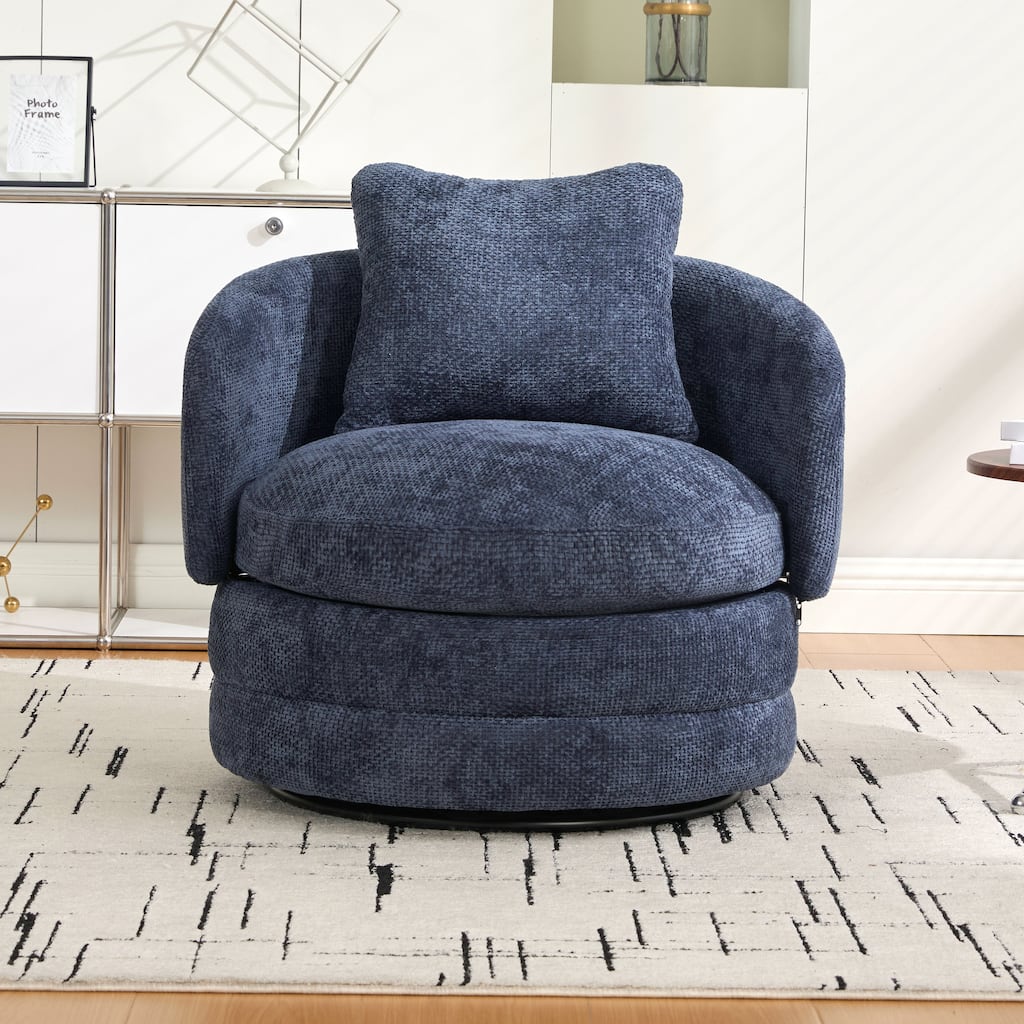 30"W Modern Upholstered Armchair,Accent Chair with a Pillow