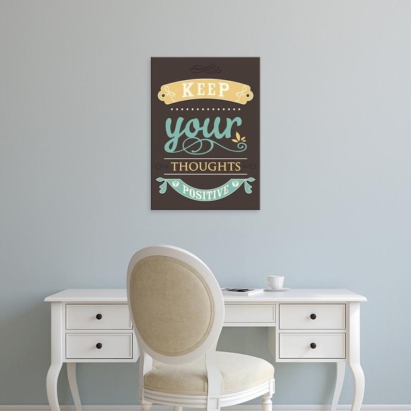 Easy Art Prints GraphINC's 'Keep Your Thoughts' Premium Canvas Art