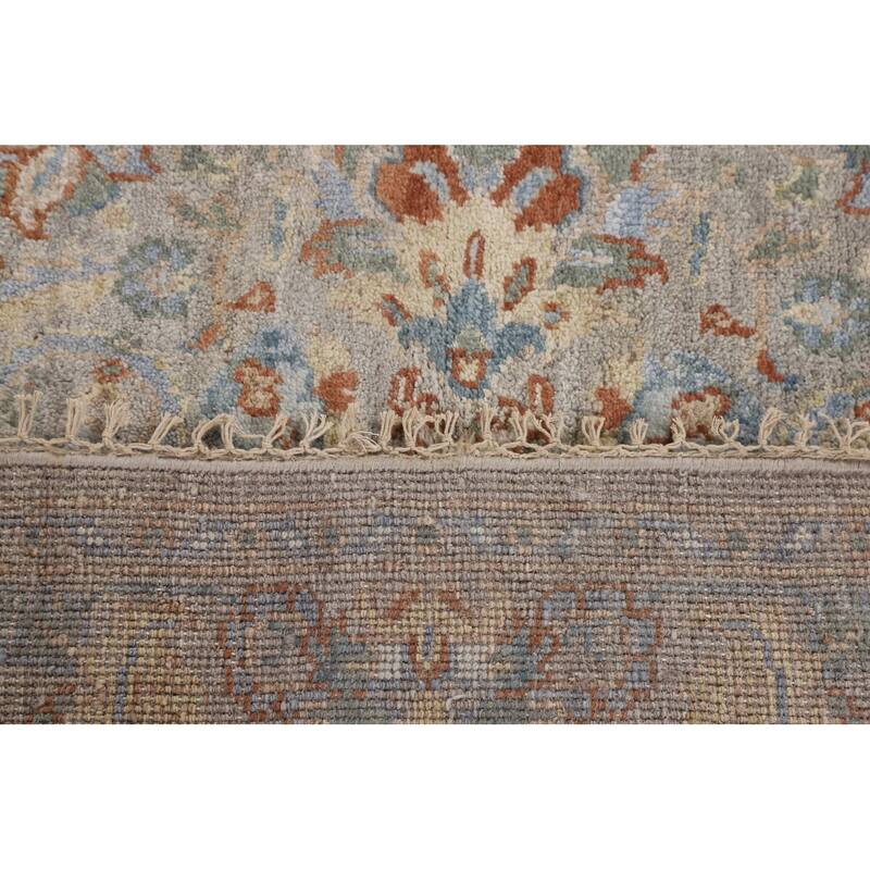 Heriz-Serapi Oriental Octagon Rug Hand-Knotted Wool Carpet - 5'11" x 5'10"