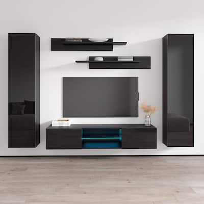 Fly AB1 33TV Wall Mounted Floating Modern Entertainment Center