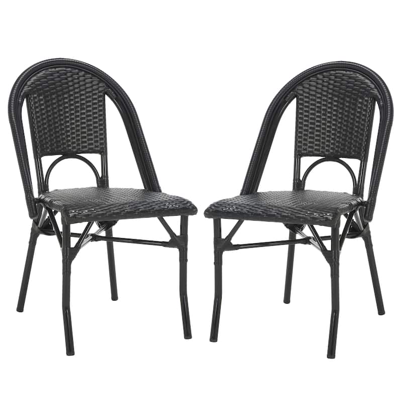 SAFAVIEH Outdoor Patio Furniture Torino Side Chair (Set of 2) - 21"W x 20"D x 33"H