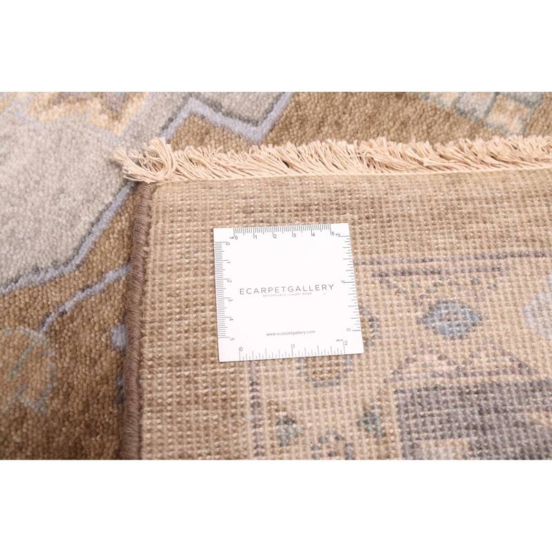 ECARPETGALLERY Hand-knotted Jules Sultane Light Grey Wool Rug - 10'0 x 13'10