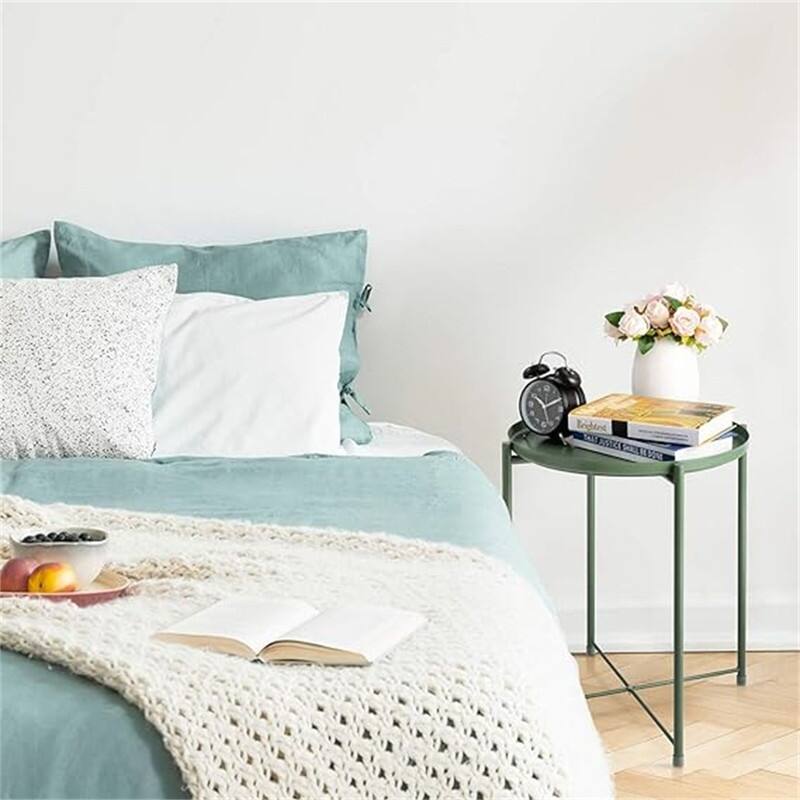 Tray Metal End Table