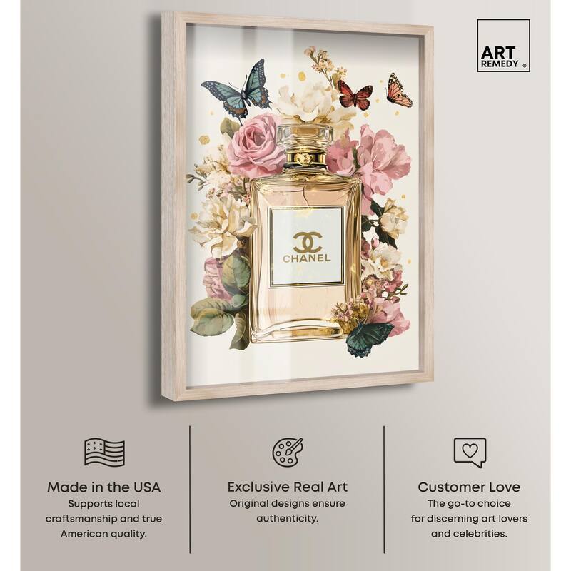 Glam Bloom Butterfly Perfume Shadowbox by Art Remedy