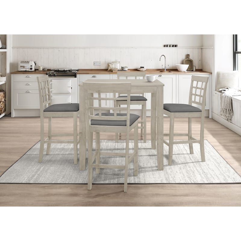 5-pieces Counter Dining Table and Chair