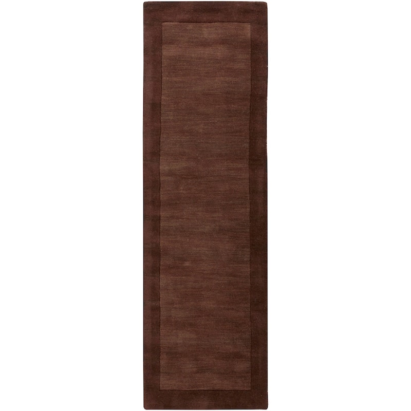 Livabliss Mystique Casual Area Rug - 2'6" x 8' Runner - Chocolate