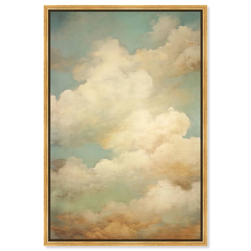 Timeless Sky Canvas by Art Remedy - Gold - 36" x 54"