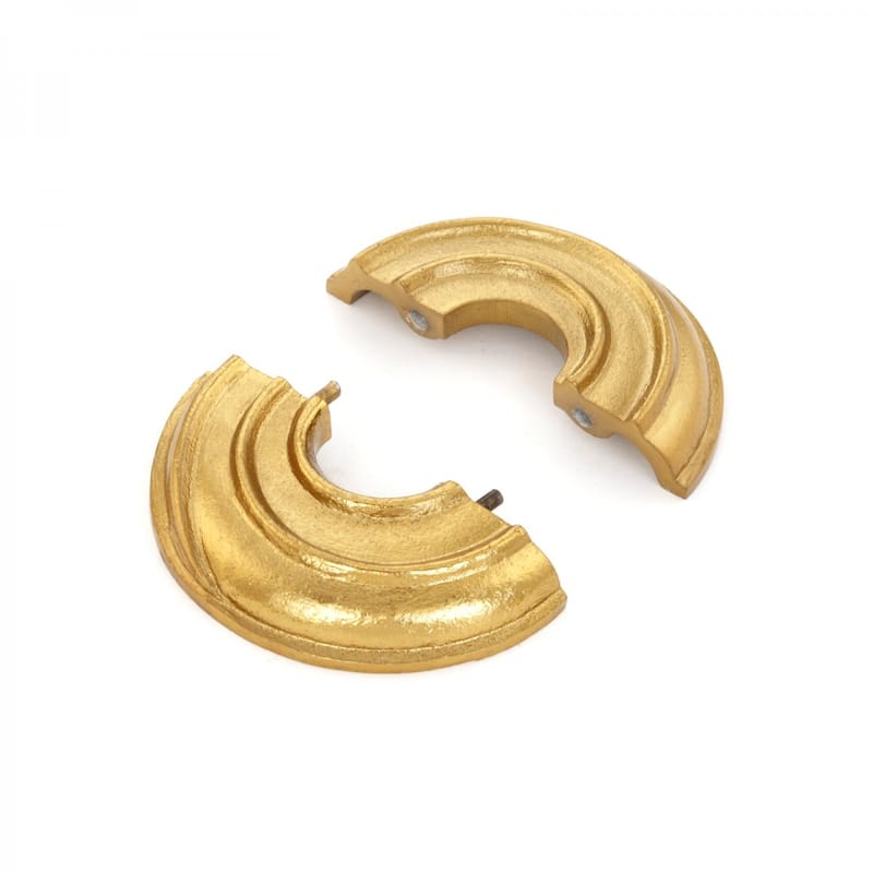Brass Radiator Flange Spiral 3/4" (IPS) Pipe Flange: 1" I D; 3-1/8" O D Renovators Supply