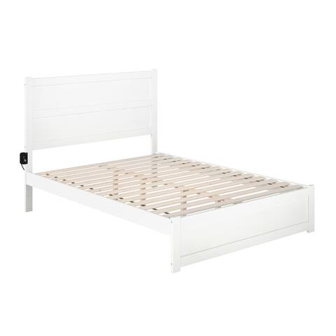 NoHo Queen Bed with Footboard in White