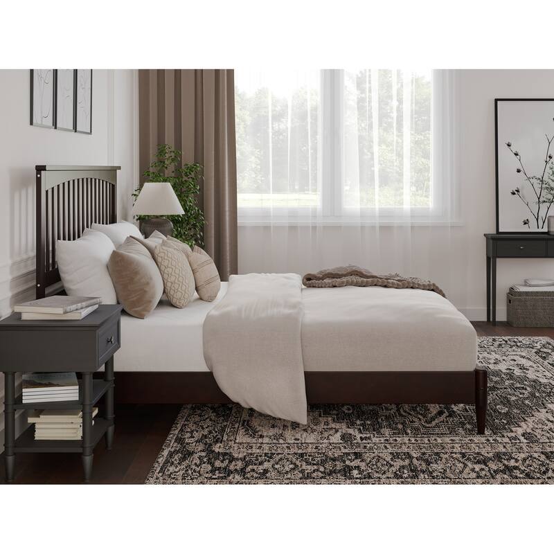 Becket Solid Wood Low Profile Platform Bed