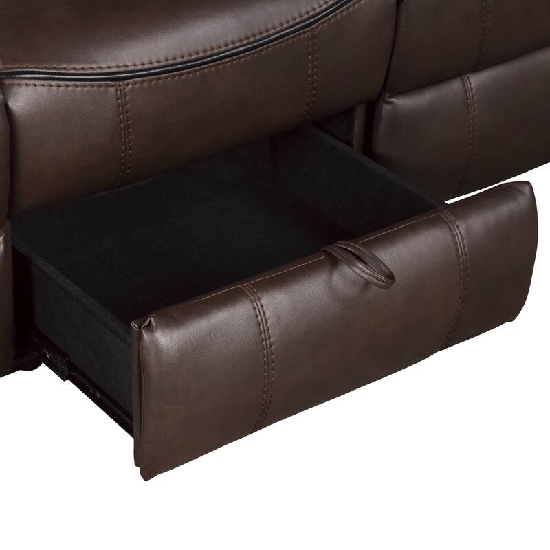 Brisa Manual Double Reclining Sofa