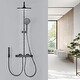 preview thumbnail 4 of 15, 5-Way Complete 10'' Round Rain Shower System with Adjustable Handheld and Handheld Bidet Sprayer,Wall Mounted