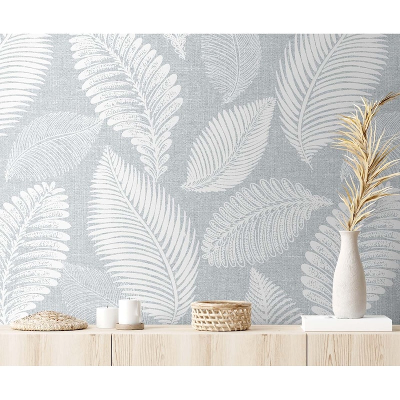 Seabrook Designs Tossed Leaves Nonwoven Unpasted Wallpaper