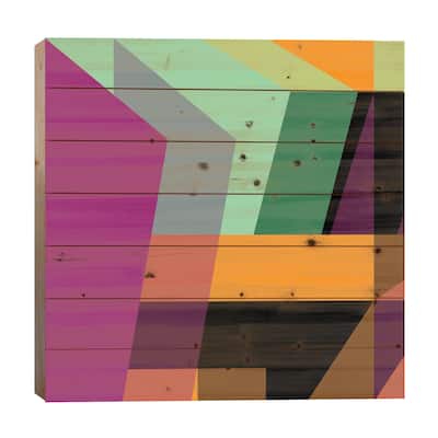 Composition I Print On Wood by Susana Paz - Multi-Color