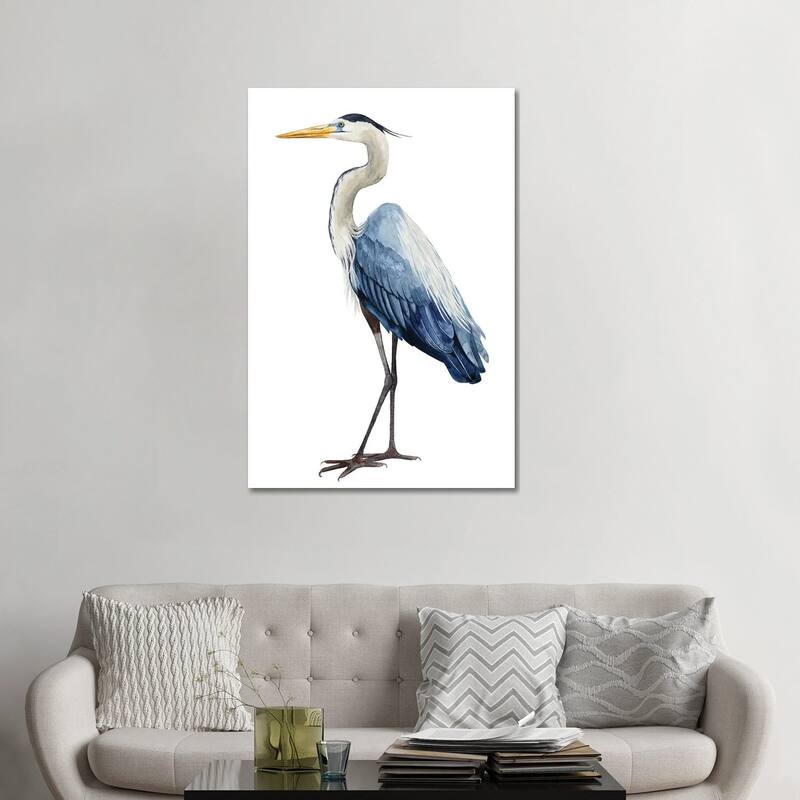 iCanvas "Seabird Heron I" by Grace Popp Canvas Print - 48x32x1.5