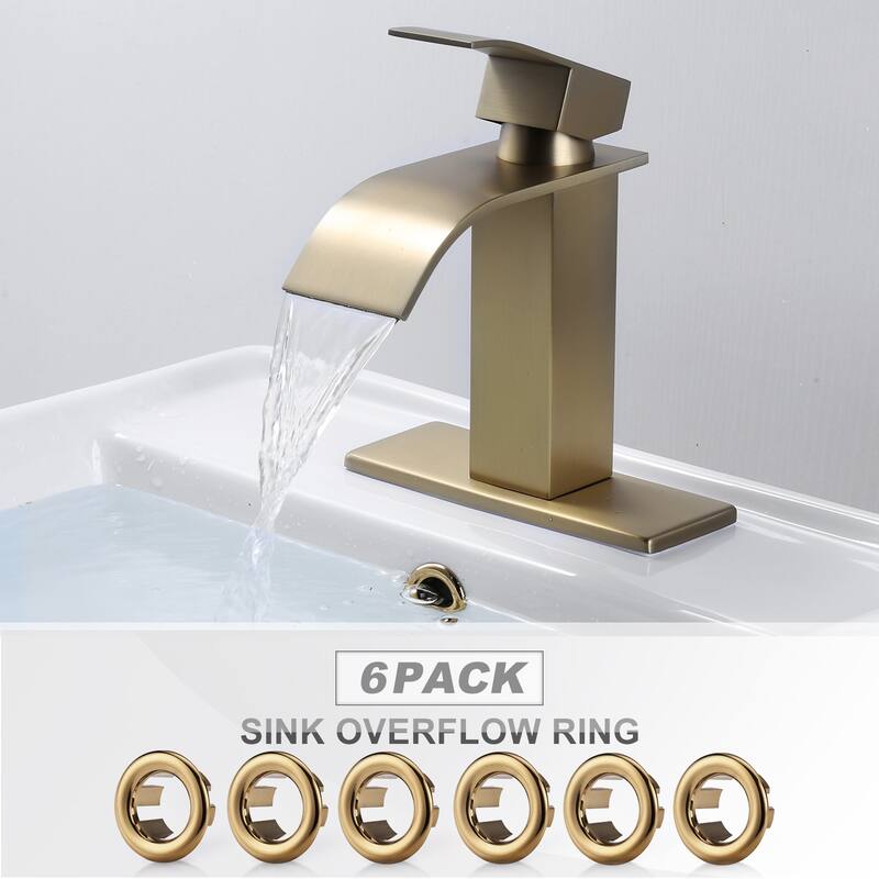 WOWOW 1.2 in. Sink Basin Trim Overflow Cover (6-Pack)