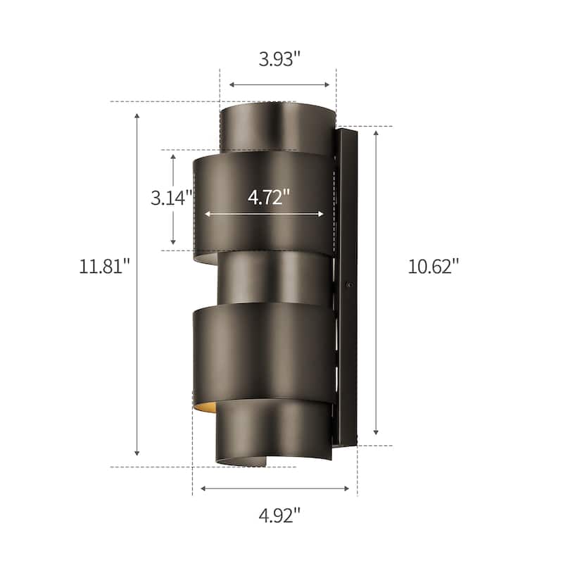 Modern Minimalist Ring Wall Sconces, Contemporary Flush Mounted Indoor Lamp