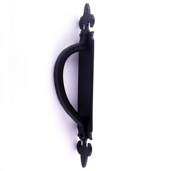 10 1/2 inch Decorative Door Handle Black Iron Door Pull Handle