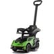 preview thumbnail 11 of 16, Gymax 3-in-1 Licensed Lamborghini Ride on Push Car Stroller Sliding Green