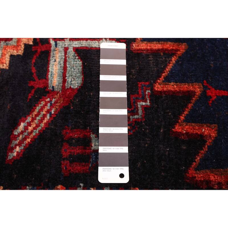 ECARPETGALLERY Hand-knotted Konya Anatolian Black, Red Wool Rug - 4'6 x 10'9