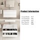 preview thumbnail 109 of 148, Floating Bathroom Vanity with Integrated Resin Top