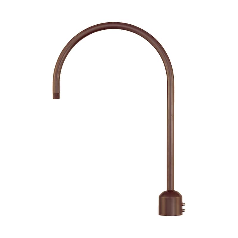 R Series One Light Post Adapter - Architectural Bronze